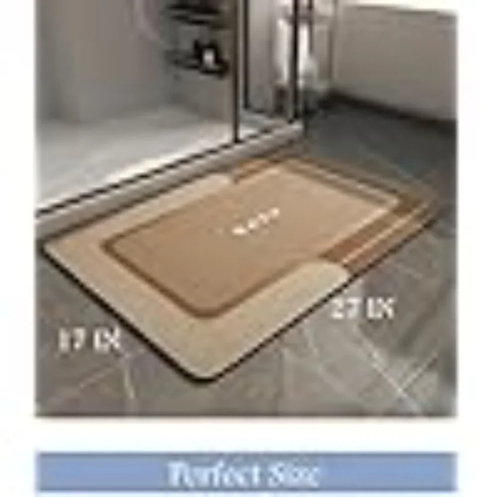 ☀️3/$15 Bath Mat - Non Slip Quick Dry Stain Resistant Bath Mat Floor 17x27